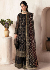 Heer By Alizeh Fashion Embroidered Chiffon Suits Unstitched 3 Piece - ALZ24HF 08 SAJAL